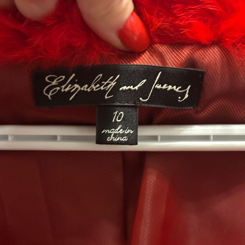 Luxurious 100% Red Rabbit Fur Coat - Picture 2 of 7